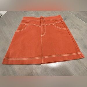 Zara Terracotta Mini Skirt